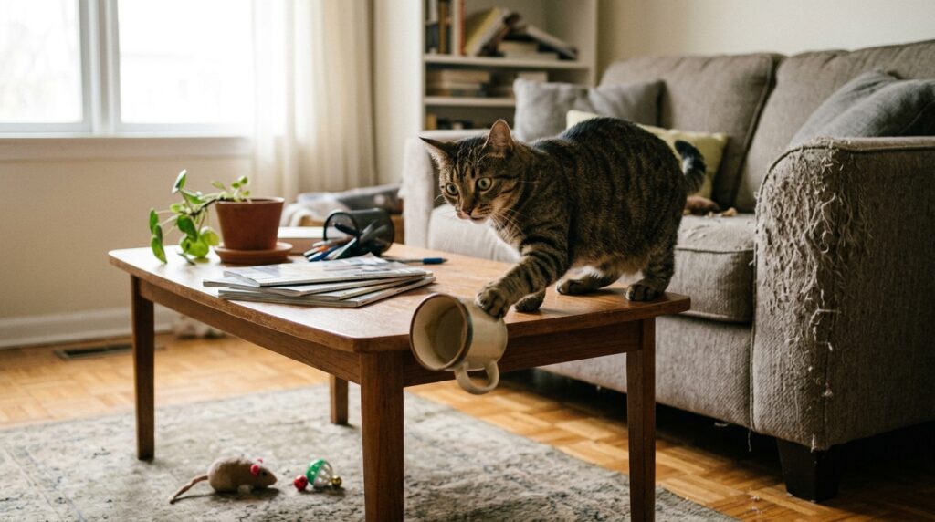 signs of bored indoor cat