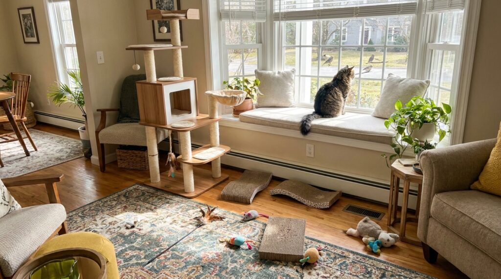 How to Keep an Indoor Cat Entertained While at Work