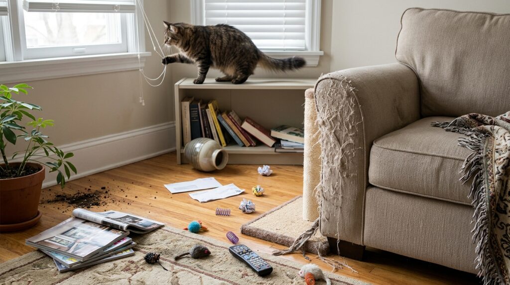 signs of bored indoor cat