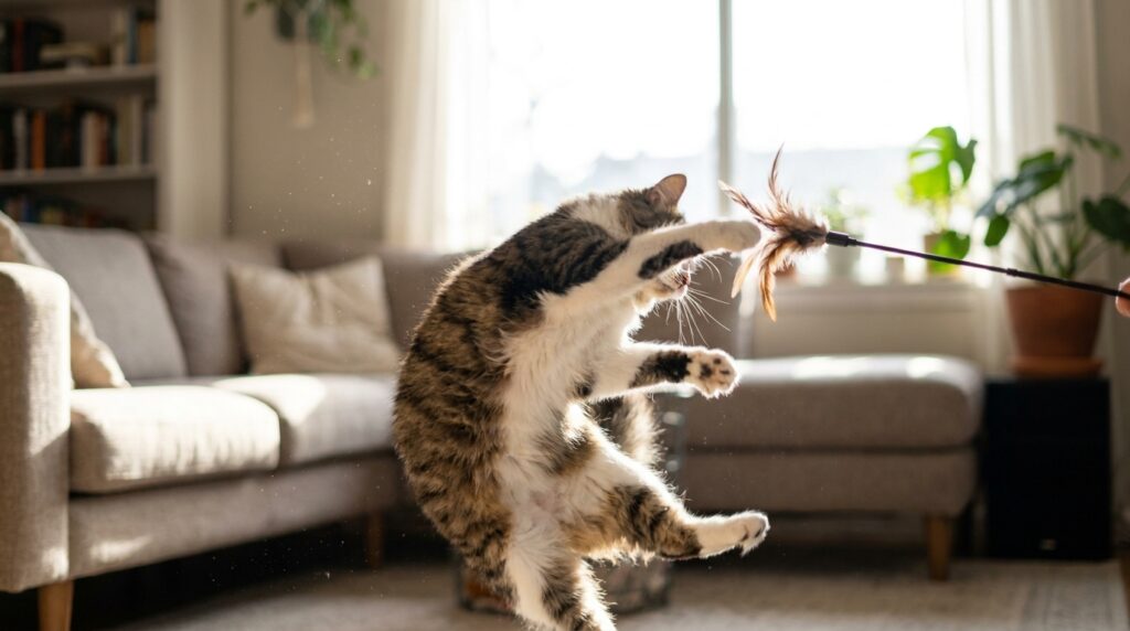 indoor cat daily routine