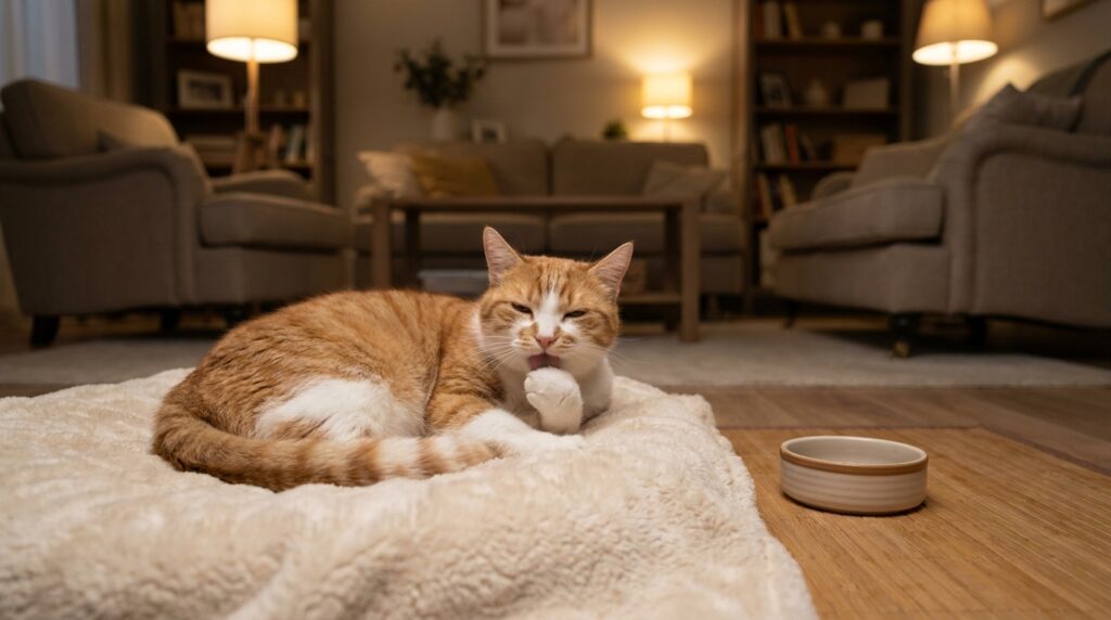 indoor cat bored at night