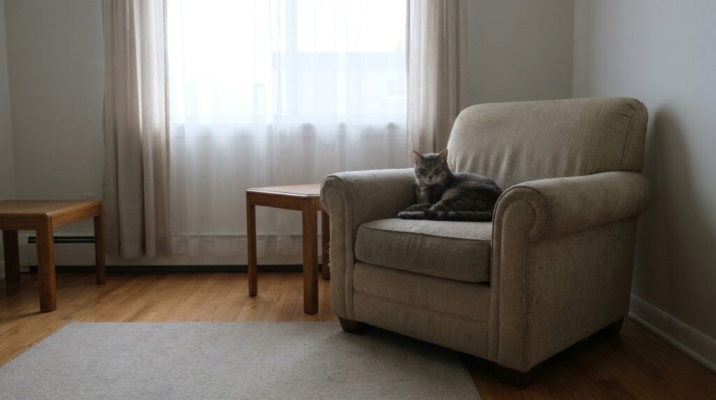 cat routine while at work