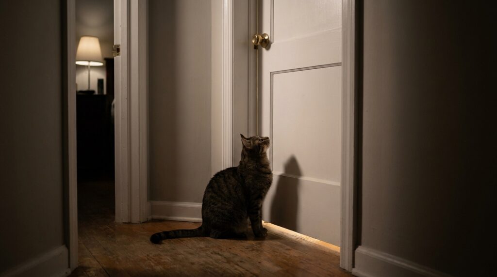 indoor cat bored at night