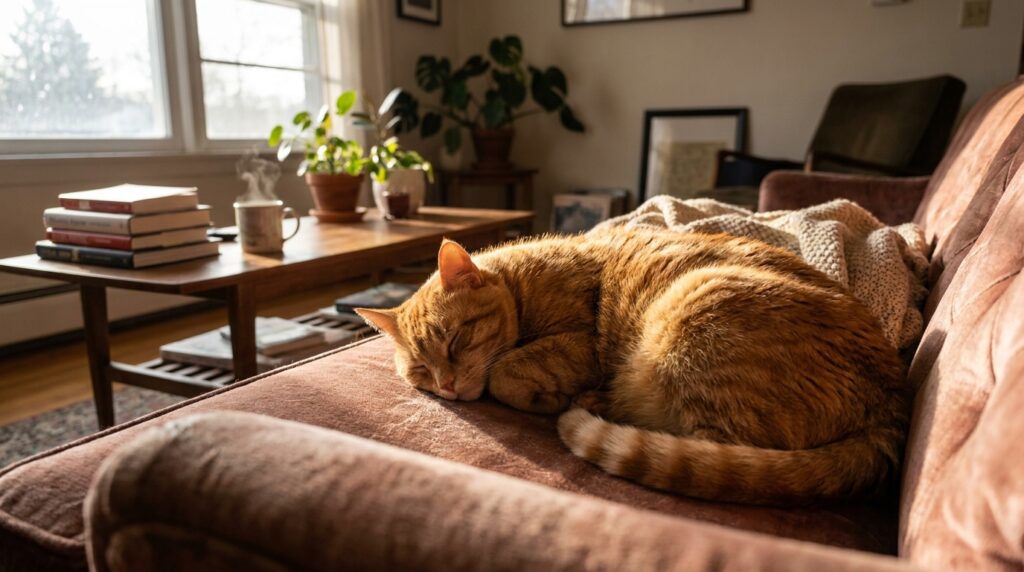 indoor cat bored at night