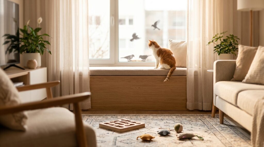 indoor cat routine