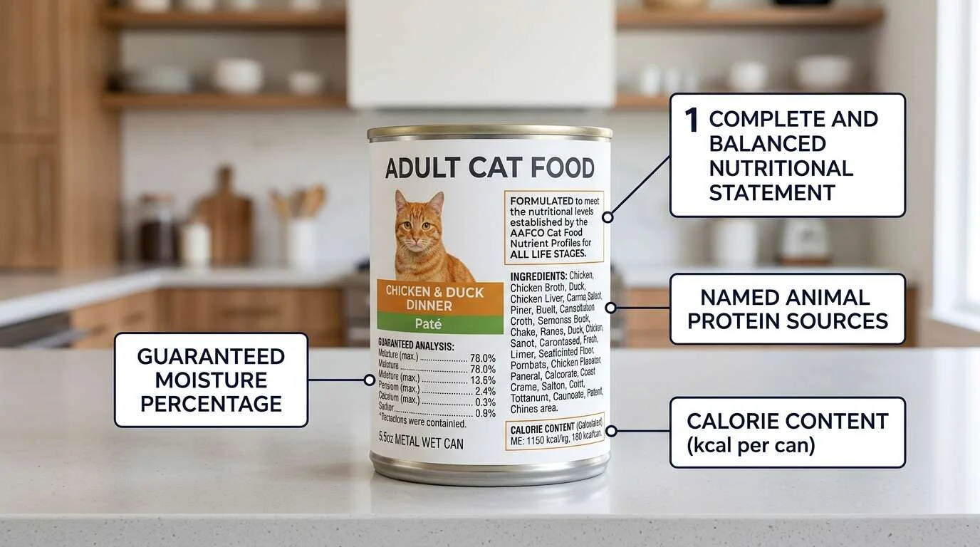 Best wet cat food indoor cats label guide