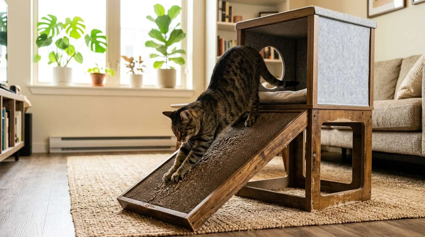 Cat houses for indoor cats scratcher combo