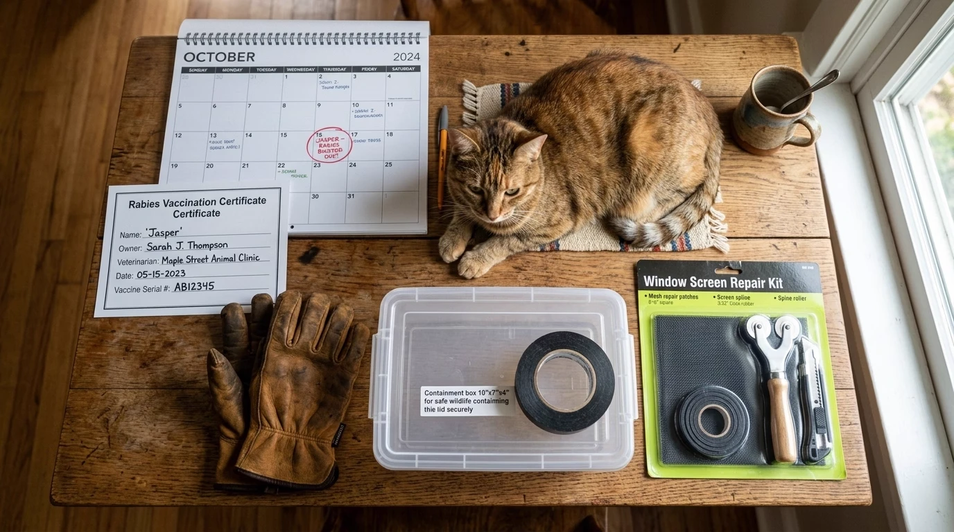 Do indoor cats need rabies shots preparedness checklist