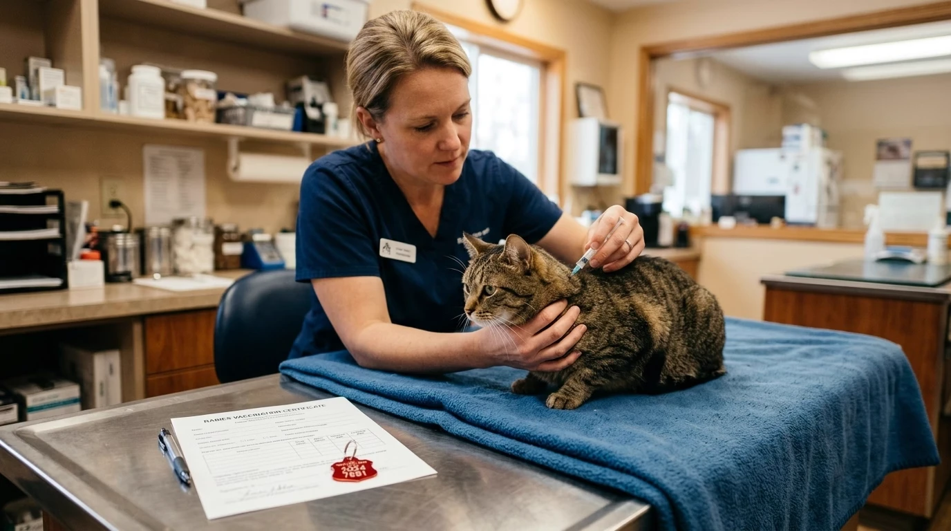 Do indoor cats need rabies shots vet vaccination