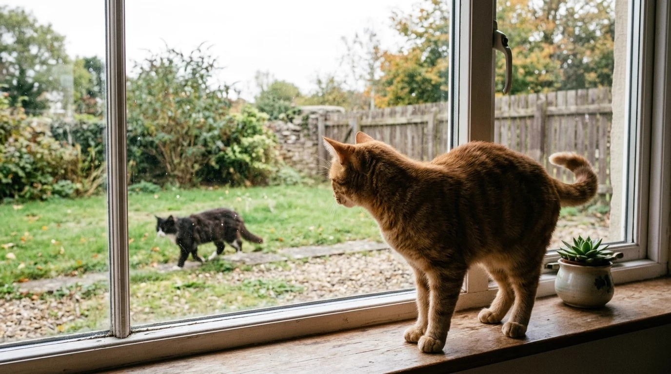 How to stop a cat from spraying indoors stray cat window