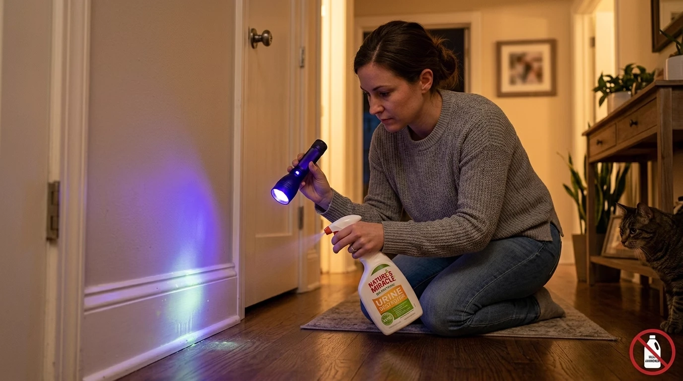 How to stop a cat from spraying indoors uv enzymatic