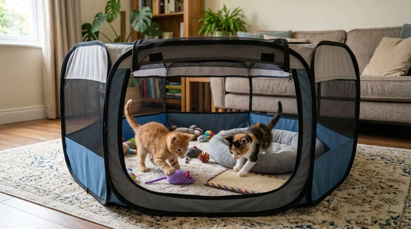 Indoor cat cage kittens playpen