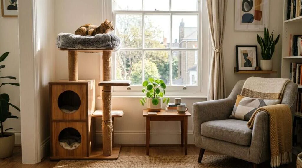 Indoor cat condo vertical small apartment