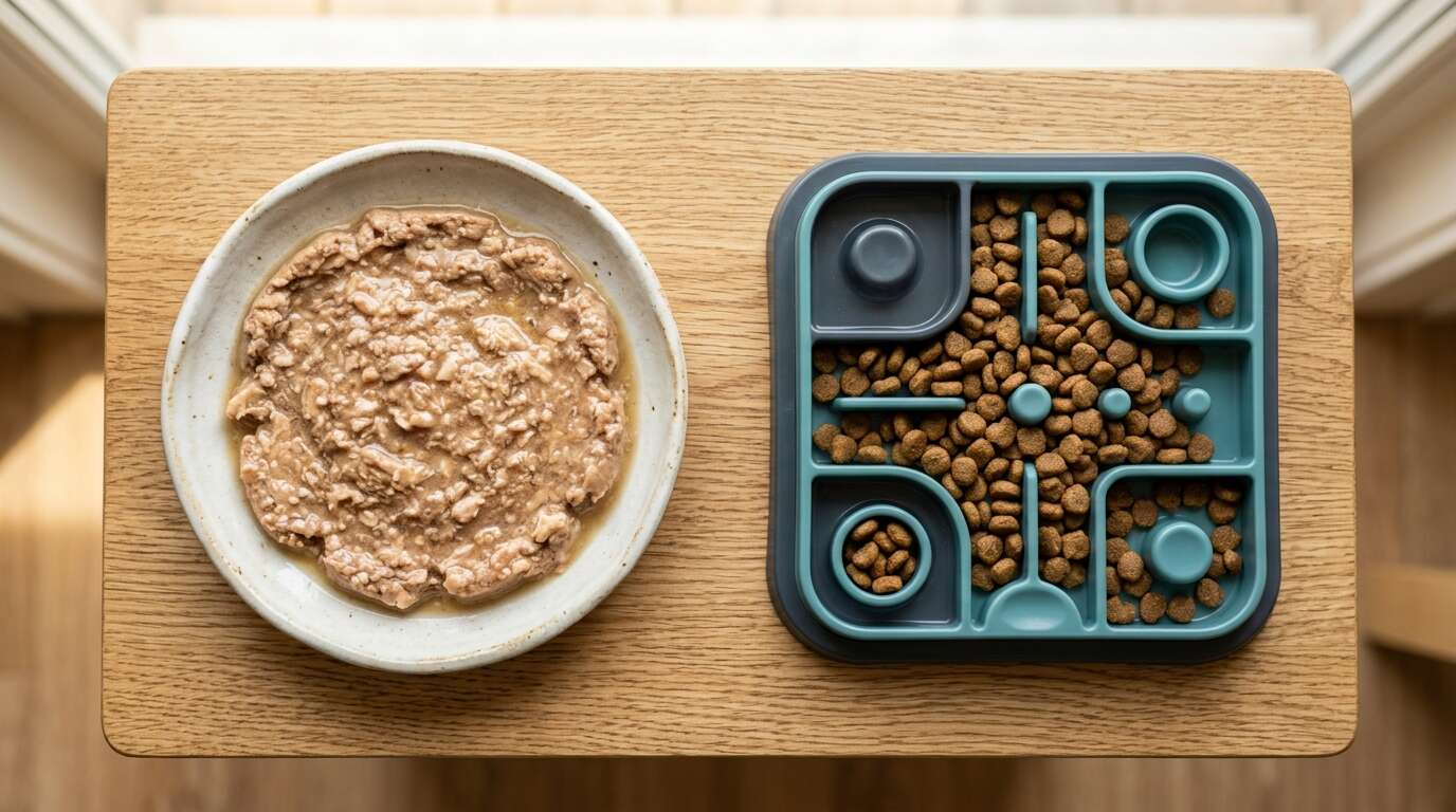 Indoor cat food wet vs dry