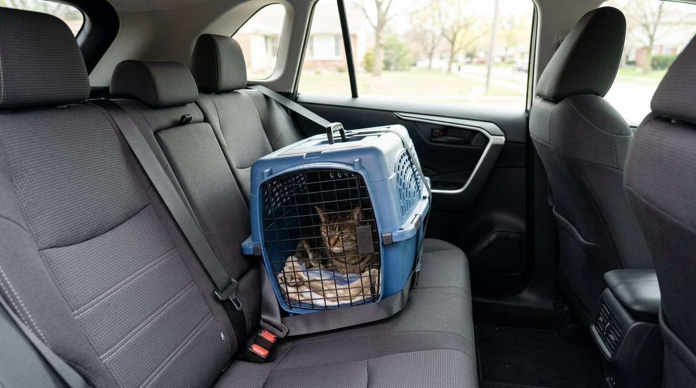 Indoor cat kennel carrier car seat