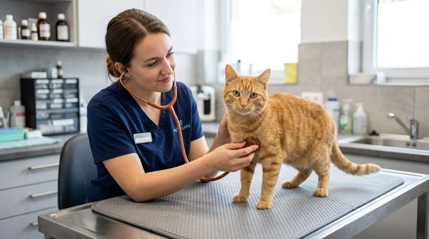 Indoor cat lifespan preventive veterinary checkup