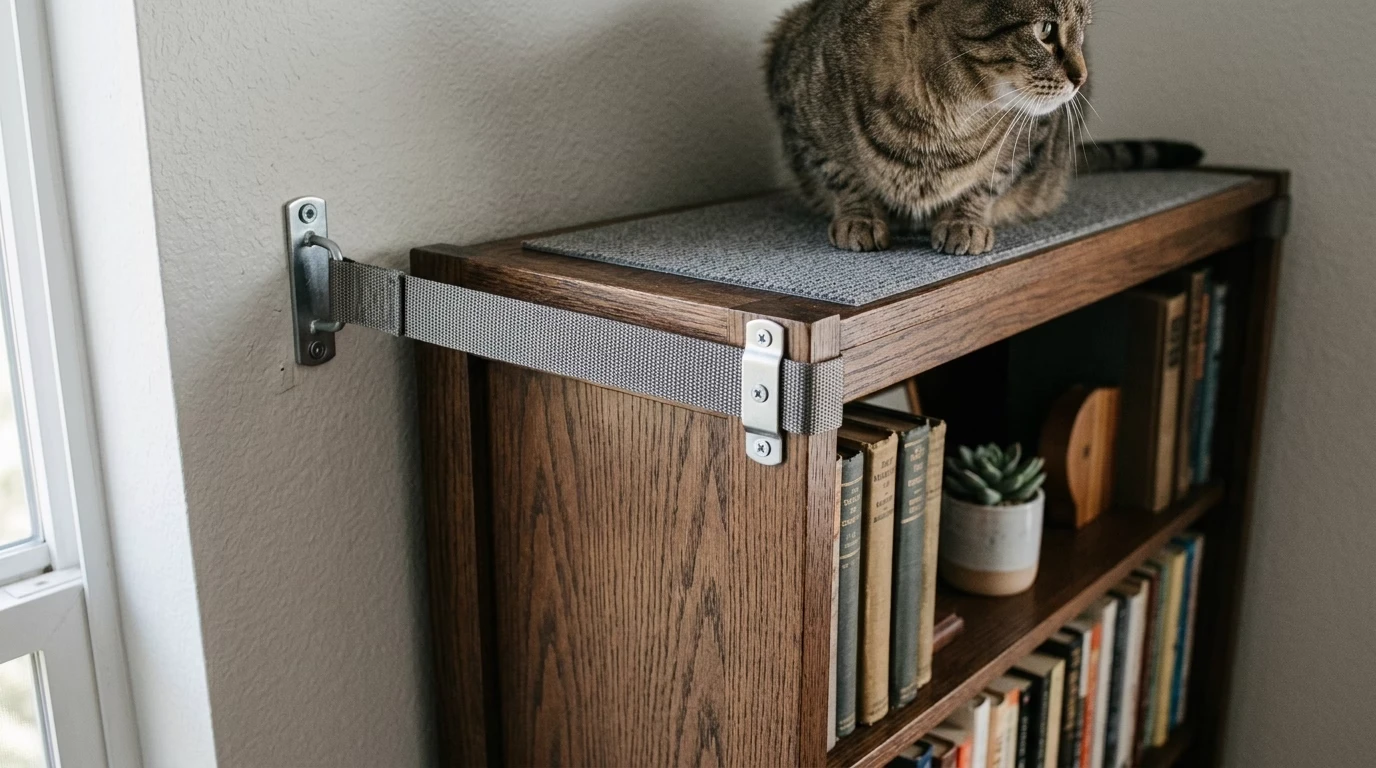 Indoor cat playground stability checks