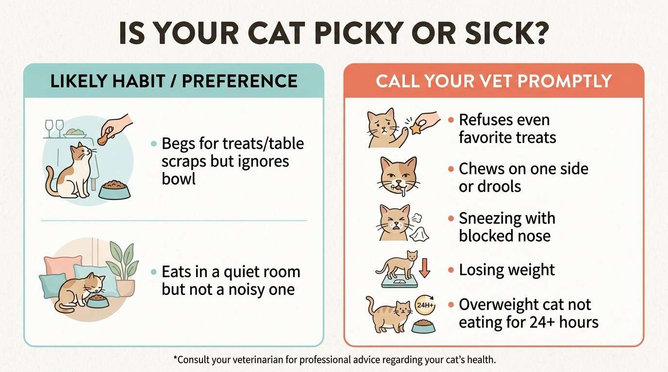 Picky eater indoor cat food picky or sick triage