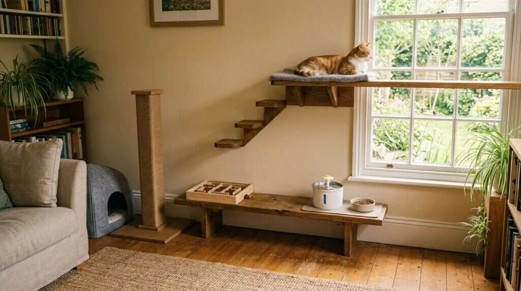 What will make cats happy catified room wall shelves